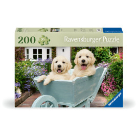 Ravensburger Puzzle 12001368 - Golden Retriever - Puzzle für ältere Menschen und Senioren, mit 200 extra griffigen Puz