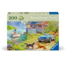 Ravensburger Puzzle 12001370 - Sommerhaus am See - Puzzle für ältere Menschen und Senioren, mit 200 extra griffigen Pu
