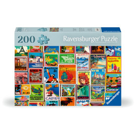 Ravensburger Puzzle 12001371 - Briefmarken - Puzzle für ältere Menschen und Senioren, mit 200 extra griffigen Puzzlete