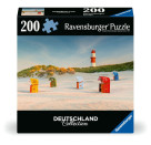 Ravensburger Puzzle 12001477 - Leuchtturm hinter der Düne auf Borkum - 300 Teile Puzzle Deutschland Collection für Erw