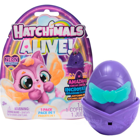 Hatchimals Colleggtibles - Hatchimals Alive Neon Rainbow 1PK