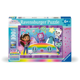 Ravensburger Kinderpuzzle - 12004117 Gabby s Dollhouse - Puzzle für Kinder ab 6 Jahren, mit 100 Teilen im XXL-Format