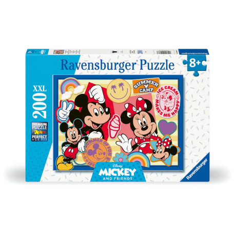 Ravensburger Kinderpuzzle - 12004136 Unterwegs mit Mickey und Minnie - Puzzle für Kinder ab 8 Jahren, mit 200 Teilen i