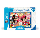 Ravensburger Kinderpuzzle - 12004136 Unterwegs mit Mickey und Minnie - Puzzle für Kinder ab 8 Jahren, mit 200 Teilen i