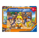 Ravensburger Kinderpuzzle - 12004167 Rubble & Crew - Puzzle für Kinder ab 3 Jahren, mit 2x12 Teilen