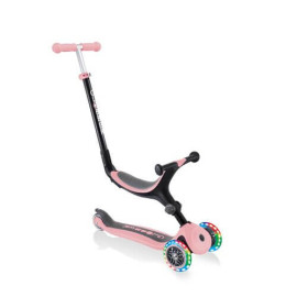 GLOBBER GO-UP FOLDABLE LIGHTS pastellrosa, mit Leuchtrollen