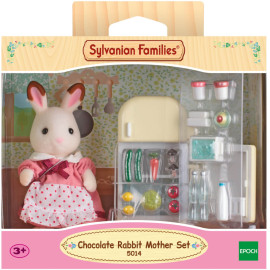 Sylvanian Families 5014 Schokoladenhasen Mutter mit Kühlschrank