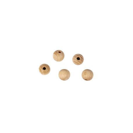 Rohholzkugeln ,gebohrt, 23mm, 6mm - DL, SB-Btl 6Stück