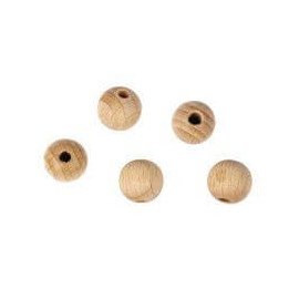 Rohholzkugeln ,gebohrt, 40mm, 8mm - DL, SB-Btl 2Stück