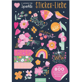 I Love to Sparkle – Sticker-Liebe