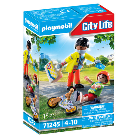 PLAYMOBIL 71245 Sanitäter mit Patient