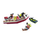 PLAYMOBIL 71464 Feuerwehrboot mit Aqua Scooter