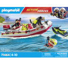 PLAYMOBIL 71464 Feuerwehrboot mit Aqua Scooter