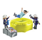 PLAYMOBIL 71465 Feuerwehrleute mit Luftkissen