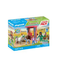 PLAYMOBIL 71471 Tierarzteinsatz bei den Eseln