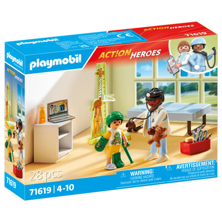 PLAYMOBIL 71619 Kinderarzt mit Teddybär