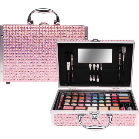 Kosmetikkoffer groß Rosa glitzern