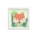 DIAMOND DOTZ® Original Diamond Painting   Woodland Fox   9,5 x 9,5 cm mit Bilderrahmen, 674 Diamant