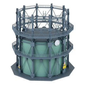 H0 Gasometer mit Rohrleitungen