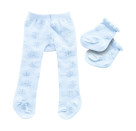 Puppen-Strumpfhose mit Söckchen   Eiskristalle  , Gr. 35-45 cm