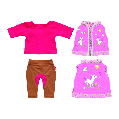 Puppen-Reiter-Outfit   Lina  , 3-teilig, Gr. 28-35 cm