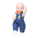 Puppen-Latzhose Dino, 3-teilig, Gr. 28-35 cm