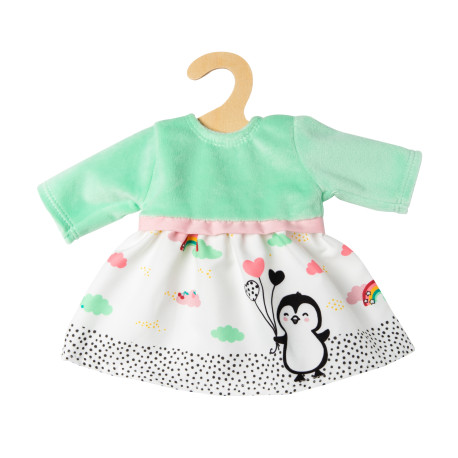 Puppen-Kleid Pinguin Pünktchen, Gr. 28-35 cm