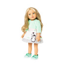 Puppen-Kleid Pinguin Pünktchen, Gr. 28-35 cm