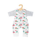 Puppen-Strampler mit T-Shirt Pinguin Pünktchen, Gr. 28-35 cm