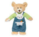 Puppen-Latzhose mit Ringelshirt   Bunny Lou  , Gr. 28-35 cm