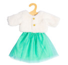 Puppen-Plüschjacke   Yuki   mit Tüllrock, Gr. 28-35 cm