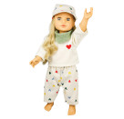 Puppen-Kordhose Herz, 28-35