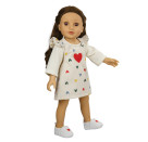 Puppen-Slipper Herz 30-34cm