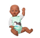 Puppen-Schwimm-Outfit Pinguin Pünktchen, 2-teilig, Gr. 35-45 cm