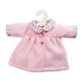 Puppen-Mantel Flausch rosa, Größe 35 - 45 cm