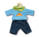 Puppen-Jeans mit Streifenshirt, Gr. 35-45 cm