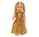 Puppen-Kleid   Goldstar  , Gr. 35-45 cm
