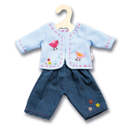 Puppen-Jacke mit Jeans 35 - 45 cm, sortiert