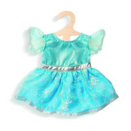 Puppen-Kleid   Eisprinzessin  , Gr. 35-45 cm