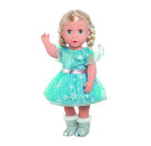 Puppen-Kleid   Eisprinzessin  , Gr. 35-45 cm