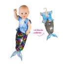 Puppen-Outfit   Meerjungfrau Ava   mit Wendepailletten, Gr. 35-45 cm