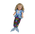 Puppen-Outfit   Meerjungfrau Ava   mit Wendepailletten, Gr. 35-45 cm