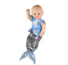 Puppen-Outfit   Meerjungfrau Ava   mit Wendepailletten, Gr. 35-45 cm