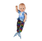 Puppen-Outfit   Meerjungfrau Ava   mit Wendepailletten, Gr. 35-45 cm