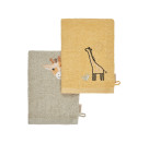 Waschlappen 2erP. GIRAFFE Kay