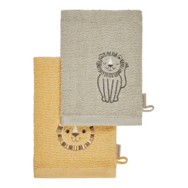 Waschlappen 2er Pack LÖWE Leo