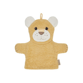 Waschhandschuh LÖWE Leo ocker
