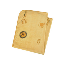 Babydecke Safari ocker