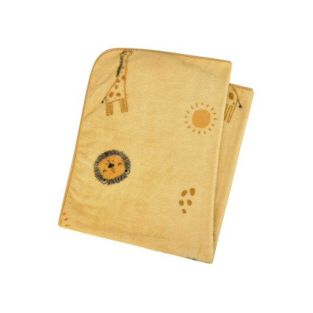 Babydecke Safari ocker