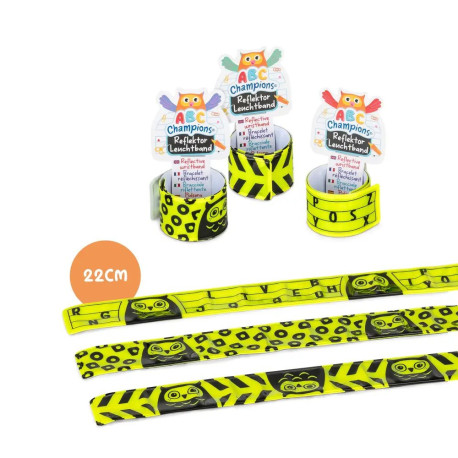 ABC CHAMPIONS reflektierendes Snap-Armband, sortiert (1 Stück)